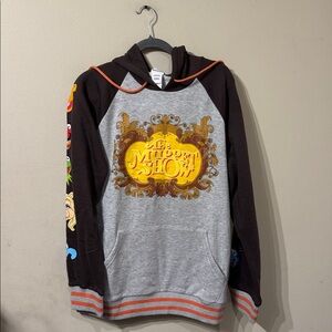 Unisex Disney The Muppet Show Pullover Hoodie Sweatshirt sz L Kangaroo Pocket
